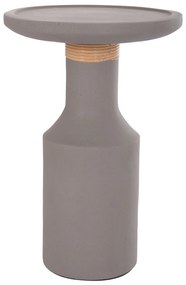 ΒΟΗΘΗΤΙΚΟ ΤΡΑΠΕΖΙ TRED(T) HM18169.03 FIBER CEMENT ΓΚΡΙ-ΦΥΣΙΚΟ RATTAN--Φ40x61Υεκ. - 0535723 - HM18169.03