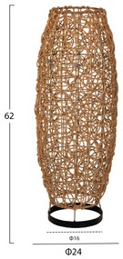 ΦΩΤΙΣΤΙΚΟ ΔΑΠΕΔΟΥ HM7877 RATTAN ΣΕ ΦΥΣΙΚΟ ΧΡΩΜΑ Φ24x62Yεκ. - HM7877