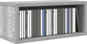 vidaXL Ράφι Αποθήκευσης CDs 2 τμχ. Γκρι Sonoma 40 x 17 x 17 εκ.