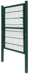 vidaXL Πόρτα Περίφραξης (Μονή) Πράσινη 106 x 210 εκ.