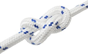 vidaXL Σχοινί Boat 60 χιλ. 10 m Λευκό και Μπλε polypropylene
