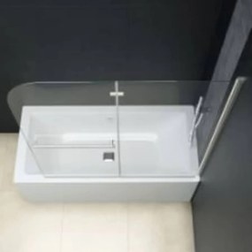 vidaXL Καμπίνα Μπανιέρας με 2 Πάνελ Πτυσσόμενη 120 x 140 εκ. από ESG