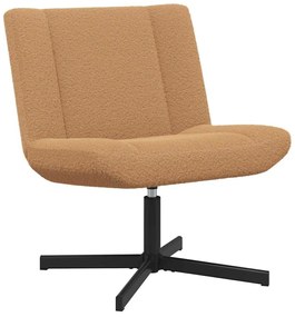 vidaXL Περιστρεφόμενη καρέκλα Μπεζ 63 x 75 x 76 εκ ύφασμα