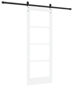 vidaXL Συρόμενη Πόρτα ORKDAL Λευκό 78 x 202 εκ. Ξύλο και μέταλλο