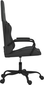 vidaXL Καρέκλα Gaming Μαύρη από Συνθετικό Δέρμα