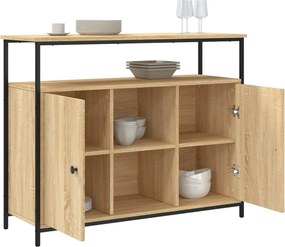 vidaXL Μπουφές Sonoma Δρυς 100x35x80 εκ. από Τεχνητό Ξύλο