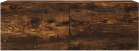 vidaXL Ντουλάπι Τοίχου Καπνιστή δρυς 100x36,5x35εκ. Επεξεργασμένο Ξύλο