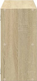 vidaXL Ράφι Τοίχου Sonoma Δρυς 100x25x50 εκ. Επεξεργασμένο Ξύλο
