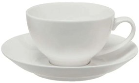 Φλυτζάνι Cappuccino Με Πιατάκι Coupe White Basics WBA0138 200ml White Maxwell&Williams Porcelain