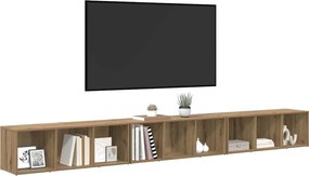 vidaXL Σετ επίπλου τηλεόρασης 3 pcs Artisan Oak Επεξεργασμένο ξύλο