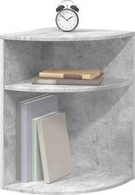 vidaXL End Table Σκυρόδεμα Γκρι 39,7 x 39,7 x 60 εκ Επεξεργασμένο ξύλο