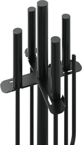 vidaXL Σετ Εργαλείων Τζακιού 5 Τεμαχίων Ατσάλινο 18x66 εκ.