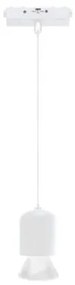 Μαγνητικό Κρεμαστό Φωτιστικό Ράγας Ultra Thin LED 7W 3CCT Φ6,2cm InLight-TMU0250-White-Λευκό TMU0250-White