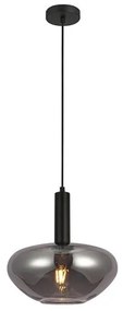 Κρεμαστό Φωτιστικό Οροφής Οβάλ E27 60W IP20 Zaron Sunlight-ZARON-V-SM-Μαύρο ZARON-V-SM