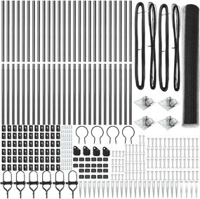 vidaXL Στύλος Περιφράξεων Γκρι 50 x 1,2 μ (25 μμ πλέγμα)