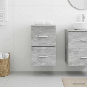 vidaXL Ντουλάπι Μπάνιου Γκρι Σκυροδέματος 30 x 41 x 50 εκ.