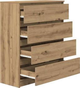 vidaXL Sideboard Artisan Oak 80x35x99 cm Κατασκευασμένο ξύλο