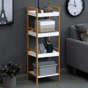 Ραφιέρα 4 επιπέδων Nextdeco μπαμπού Υ98x35x30εκ