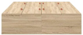 vidaXL Σκελετός Κρεβατιού Sonoma Δρυς 200 x 120 x 31.5 εκ.