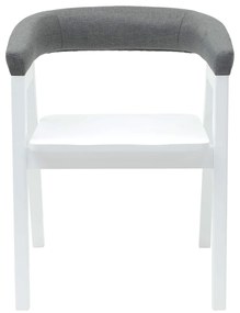 vidaXL Καρέκλες φαγητού 2 pcs Λευκό 54 x 57 x 73 εκ