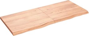 vidaXL Επιφ Τραπεζιού Αν Καφέ 140x60x(2-4)εκ. Επεξ. Μασίφ Ξύλο Δρυός