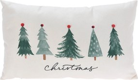 Μαξιλάρι διακοσμητικό Xmas Tree - 50x30cm - Λευκό - 2 επιλογές σχεδίου
