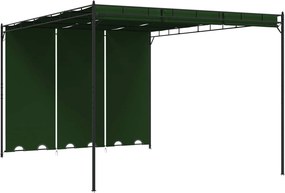 vidaXL Κιόσκι 4 x 3 x 2,3 μ Πράσινο Πολυεστέρας και Χάλυβας