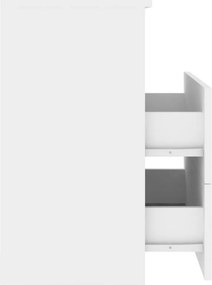 vidaXL Κομοδίνα 2 τεμ. Λευκά 50 x 32 x 60 εκ. από Επεξ. Ξύλο