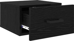vidaXL Κομοδίνο 2 pcs Μαύρη δρυς 35 x 35 x 20 εκ Επεξεργασμένο ξύλο