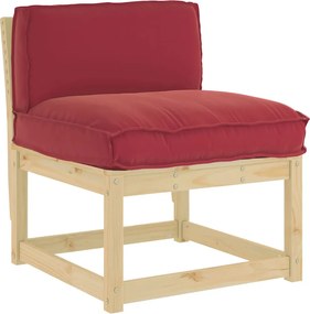 vidaXL Μαξιλάρι Ύφασμα Όξφορντ Κόκκινο 80 x 40 x 12 cm