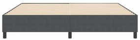vidaXL Κρεβάτι με ελατήρια Σκούρο γκρι 200 x 200 cm Βελούδο
