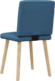vidaXL Καρέκλες Τραπεζαρίας 2 τεμ. Μπλε Υφασμάτινες