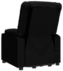 vidaXL Πολυθρόνα με Ανύψωση Μαύρη από Συνθετικό Δέρμα