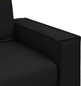 vidaXL Διθέσιος καναπές Μαύρο 180 cm Τεχνητό Δέρμα