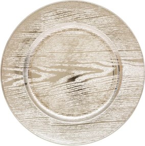 ΠΙΑΤΈΛΕΣ PRES. WOOD ROUND PLATE GOLD 129812OR
