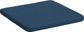 vidaXL Μαξιλάρια καθισμάτων 4 pcs Μπλε 40 x 40 x 3 cm ύφασμα