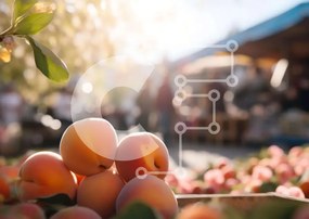 Σετ των 2 Intra Συλλεκτικό Ξύλινο Παζλ Plywood 4mm - Υπαίθρια αγορά με φρέσκα φρούτα Σε Ξύλινο Κουτί - Διαστάσεις: 10x10 cm – 25 κομμάτια