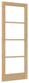 vidaXL Εσωτερική Πόρτα με Γυαλί ORKDAL Καφέ 78 x 202 εκ.