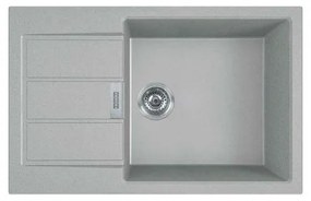 Franke Sirius 2.0 611-78 XL (500) Ένθετος Νεροχύτης από Συνθετικό Γρανίτη Σατινέ Μ78xΠ50cm Urban Grey