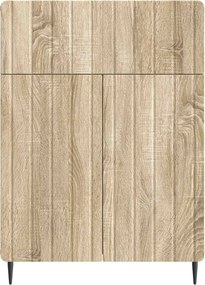 vidaXL Πλαϊνό γραφείο Sonoma Δρυς 66 x 34,5 x 92 εκ.