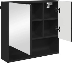 vidaXL Σετ Επίπλων Μπάνιου 3 τμχ. Μαύρο 61 x 35 x 64 εκ.