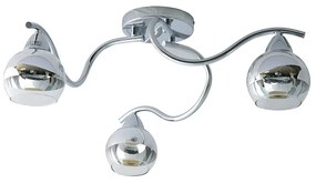 Φωτιστικό Οροφής Aca TNK81444CR3H ALIEN Ασημί (Silver Coloured)