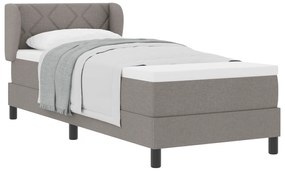 vidaXL Κρεβάτι Box Spring  με στρώμα Ταούπ 80x200 εκ Fabric
