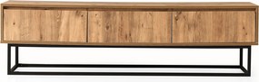 Έπιπλο Τηλεόρασης Μαύρο / Πεύκο PRORAL 180x40x50