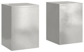 vidaXL Στήριγμα Φυτών Εξωτερικού Χώρου 2 τμχ 24x24x35 εκ Ανοξείδωτο ατσάλι