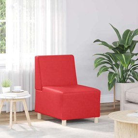 vidaXL Μοναδικός Καναπές χωρίς Χερούλια Κόκκινο 55 x 74 x 82 εκ.