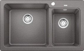 Blanco Naya 8 - Νεροχύτης Κουζίνας Γρανίτη 81,5x50 - Alu Metallic