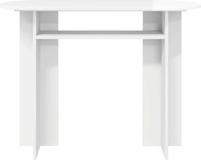 vidaXL Τραπέζι κονσόλας Γυαλιστερό Λευκό 100 x 39,5 x 75 εκ