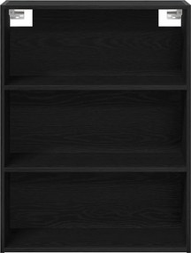 vidaXL Highboard 2 pcs Μαύρη Οξυά Επεξεργασμένο ξύλο