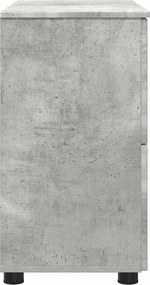 vidaXL Ντουλάπι Μπάνιου Σκυρόδεμα Γκρι 76,5 x 35 x 64 εκ